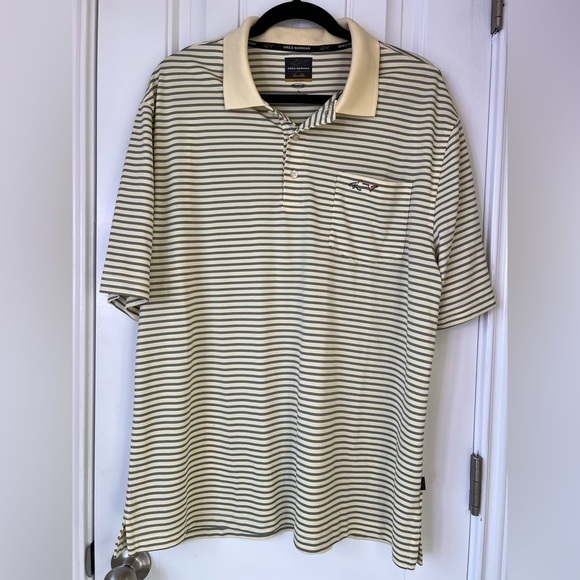 Greg Norman Striped Polo - Picture 1 of 7